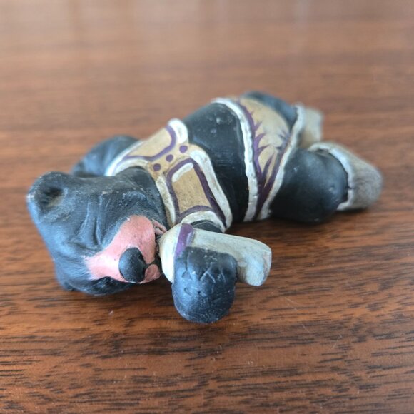 Set of 5 Martine Gagnon Baby Bears, Vintage Figurines Made in Canada 3.5" signed - Picture 9 of 16